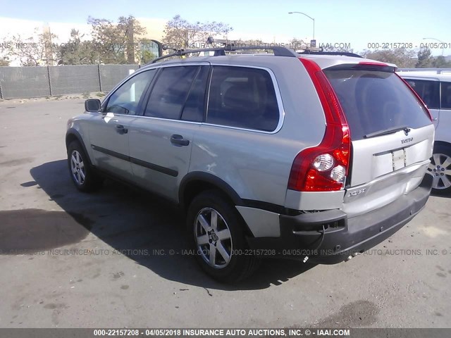 YV1CZ592051163991 - 2005 VOLVO XC90 GRAY photo 3