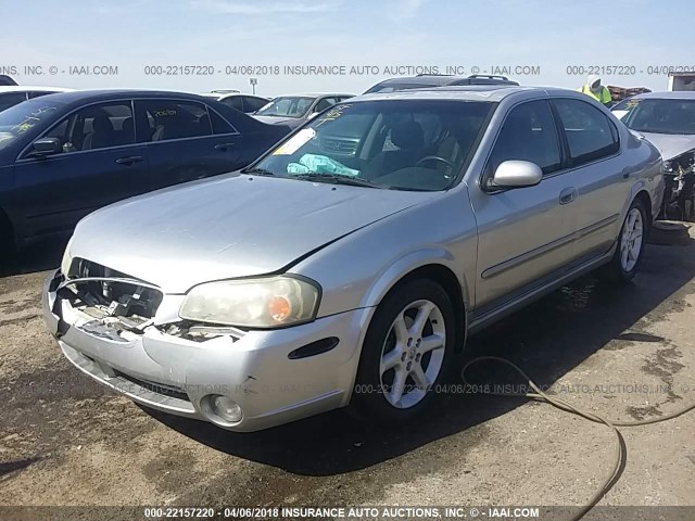 JN1DA31D43T510276 - 2003 NISSAN MAXIMA GLE/GXE/SE SILVER photo 2