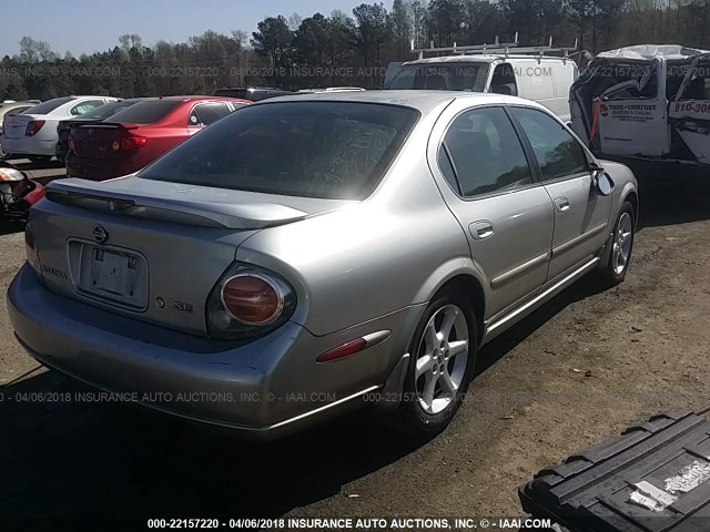 JN1DA31D43T510276 - 2003 NISSAN MAXIMA GLE/GXE/SE SILVER photo 4