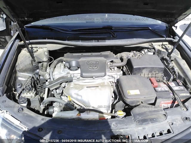 4T1BF1FK8CU122443 - 2012 TOYOTA CAMRY SE/LE/XLE BLACK photo 10