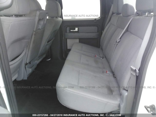 1FTEW1CM9EKF25868 - 2014 FORD F150 SUPERCREW WHITE photo 8