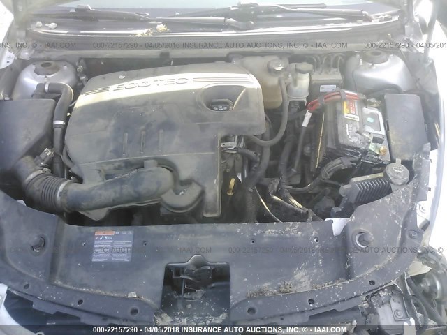 1G1ZC5E13BF171850 - 2011 CHEVROLET MALIBU 1LT 银色 照片 10