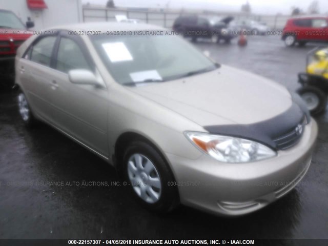 JTDBE32K120071267 - 2002 TOYOTA CAMRY LE/XLE/SE TAN photo 1