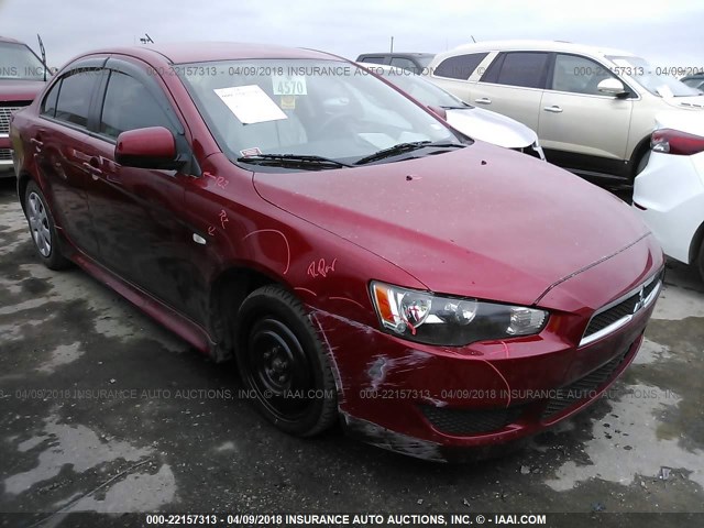 JA32U2FUXDU021647 - 2013 MITSUBISHI LANCER ES/ES SPORT RED photo 1