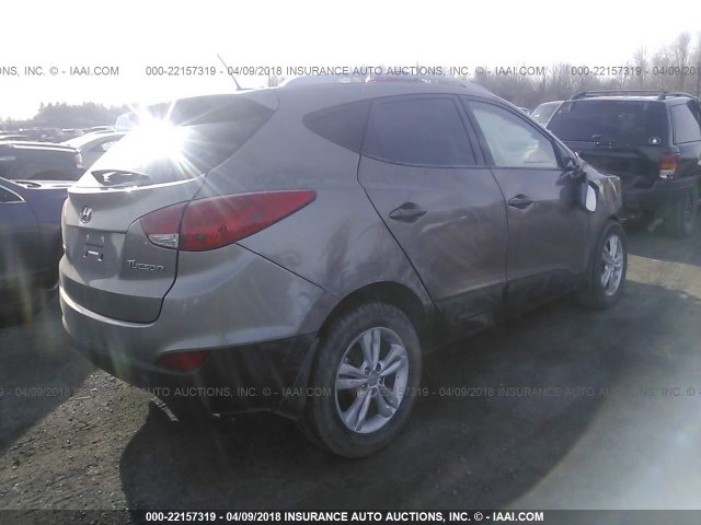 KM8JU3AC9DU574609 - 2013 HYUNDAI TUCSON GLS/LIMITED BROWN photo 4