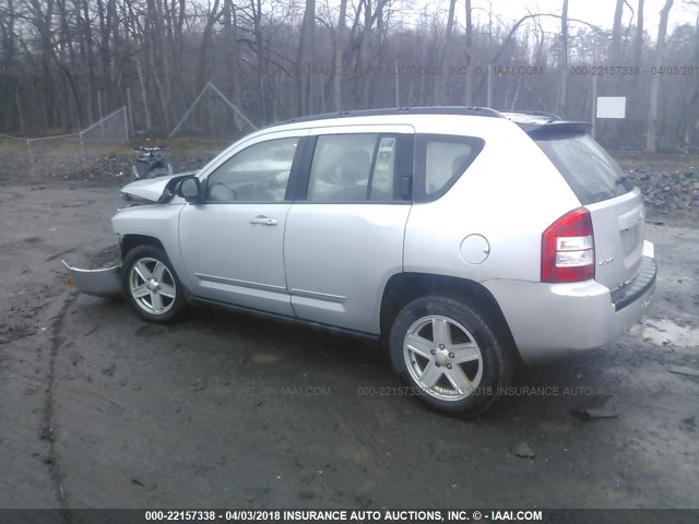 1J4NF4FB1AD592937 - 2010 JEEP COMPASS SPORT SILVER photo 3