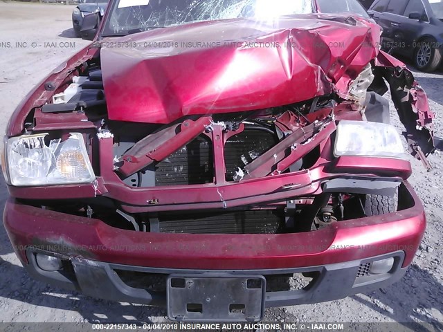 1FTYR44E87PA08919 - 2007 FORD RANGER SUPER CAB RED photo 6