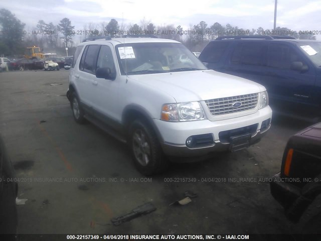 1FMDU74W43UB65412 - 2003 FORD EXPLORER EDDIE BAUER WHITE photo 1