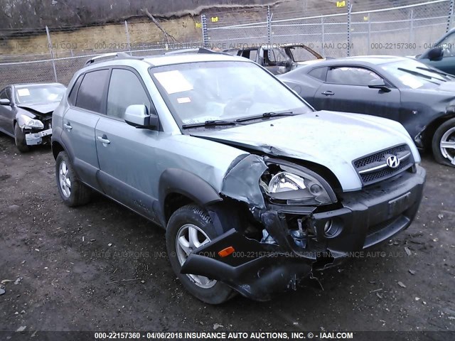 KM8JN12D15U131364 - 2005 HYUNDAI TUCSON GLS/LX TURQUOISE photo 1