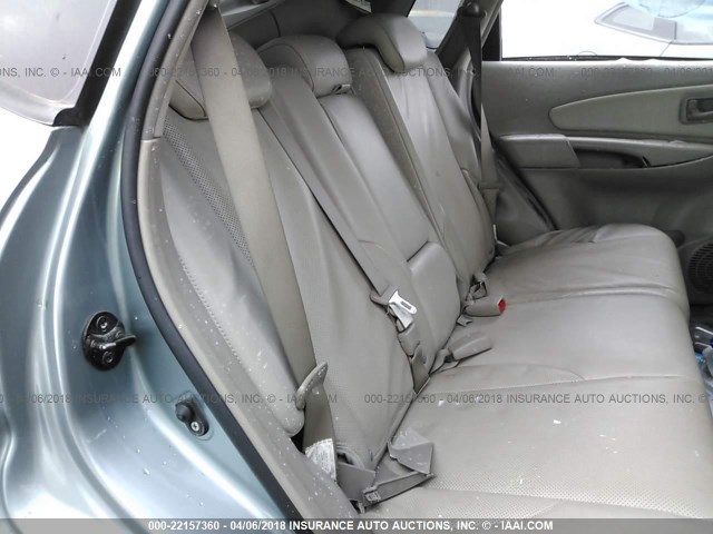 KM8JN12D15U131364 - 2005 HYUNDAI TUCSON GLS/LX TURQUOISE photo 8