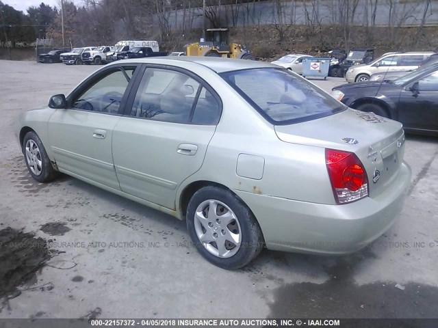 KMHDN46D14U728618 - 2004 HYUNDAI ELANTRA GLS/GT GREEN photo 3