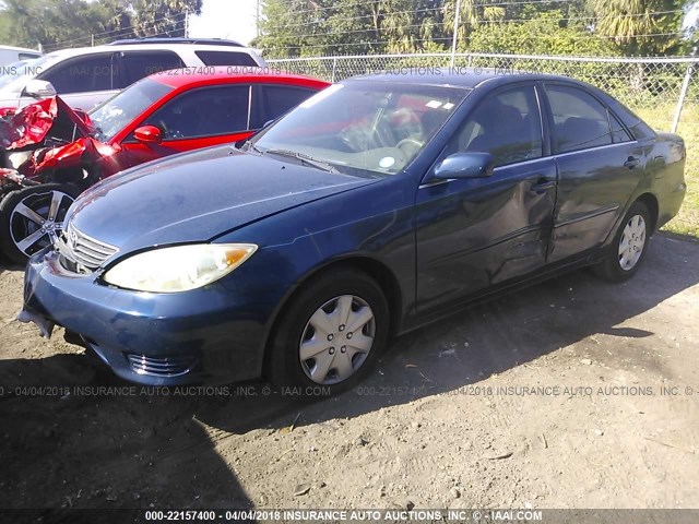 4T1BE32K36U164821 - 2006 TOYOTA CAMRY LE/XLE/SE BLUE photo 2