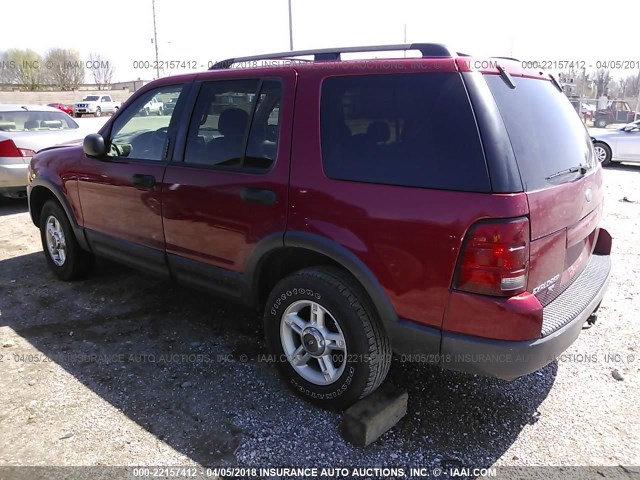 1FMZU73K83ZA45880 - 2003 FORD EXPLORER XLT/XLT SPORT/NBX MAROON photo 3