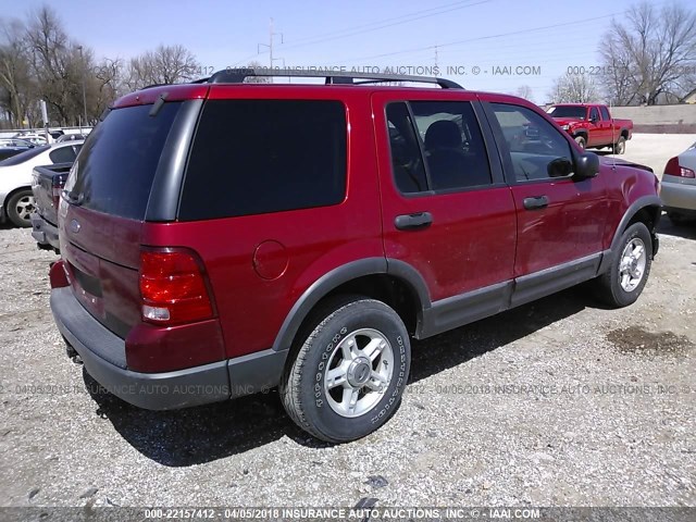 1FMZU73K83ZA45880 - 2003 FORD EXPLORER XLT/XLT SPORT/NBX MAROON photo 4