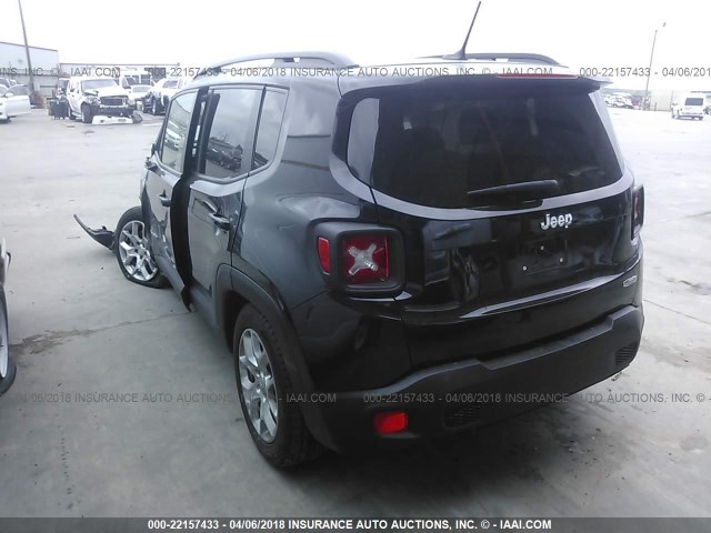 ZACCJABT1FPB92541 - 2015 JEEP RENEGADE LATITUDE BLACK photo 3