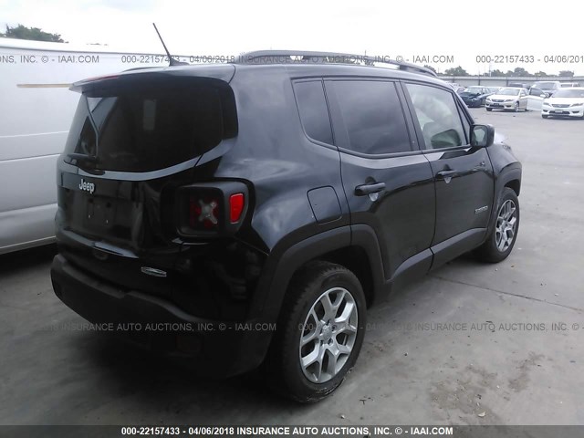 ZACCJABT1FPB92541 - 2015 JEEP RENEGADE LATITUDE BLACK photo 4