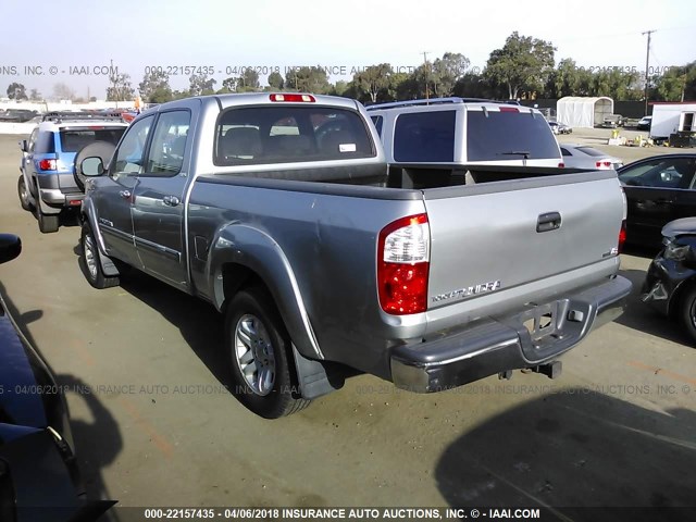 5TBET34174S433876 - 2004 TOYOTA TUNDRA DOUBLE CAB SR5 GRAY photo 3