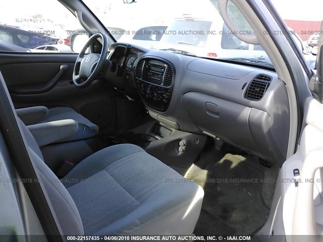 5TBET34174S433876 - 2004 TOYOTA TUNDRA DOUBLE CAB SR5 GRAY photo 5