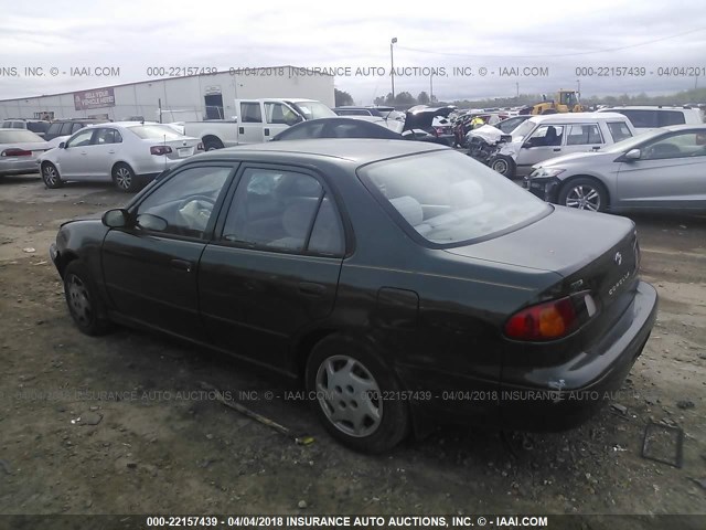 1NXBR12E8YZ382291 - 2000 TOYOTA COROLLA VE/CE/LE GREEN photo 3