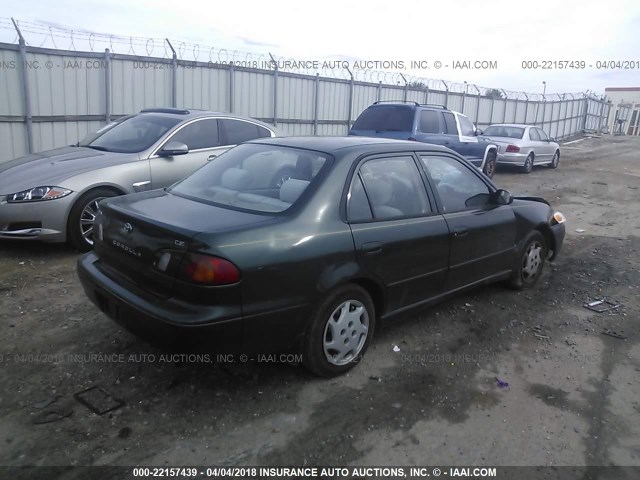 1NXBR12E8YZ382291 - 2000 TOYOTA COROLLA VE/CE/LE 绿色 照片 4