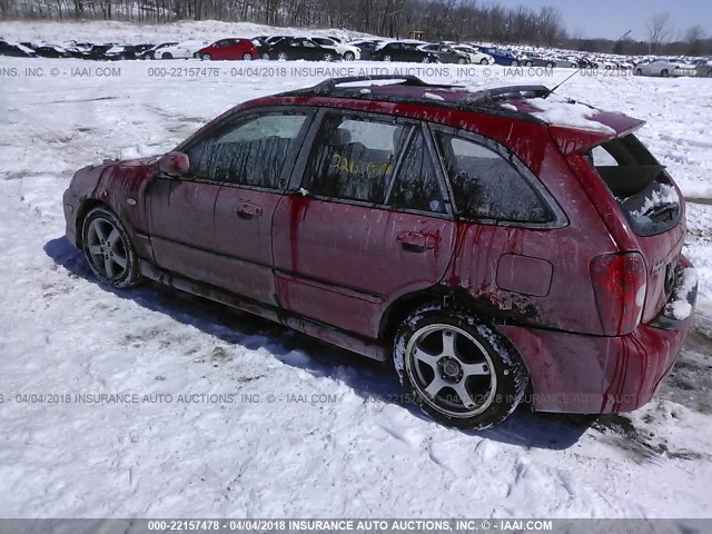 JM1BJ245731215297 - 2003 MAZDA PROTEGE PR5 RED photo 3