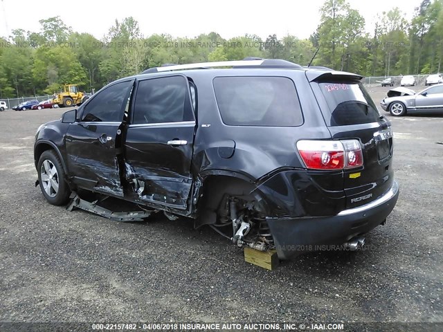1GKKRREDXBJ317655 - 2011 GMC ACADIA SLT-1 Czarny zdjęcie 3