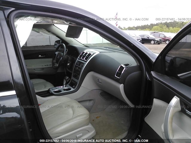 1GKKRREDXBJ317655 - 2011 GMC ACADIA SLT-1 Czarny zdjęcie 5