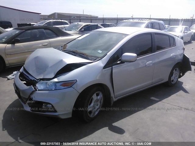 JHMZE2H5XDS005767 - 2013 HONDA INSIGHT LX SILVER photo 2