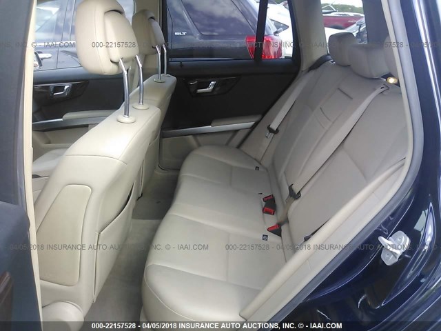 WDCGG8HB0AF313413 - 2010 MERCEDES-BENZ GLK 350 4MATIC BLUE photo 8