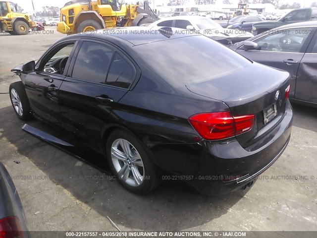 WBA8E9G55GNT83857 - 2016 BMW 328 I SULEV BLACK photo 3