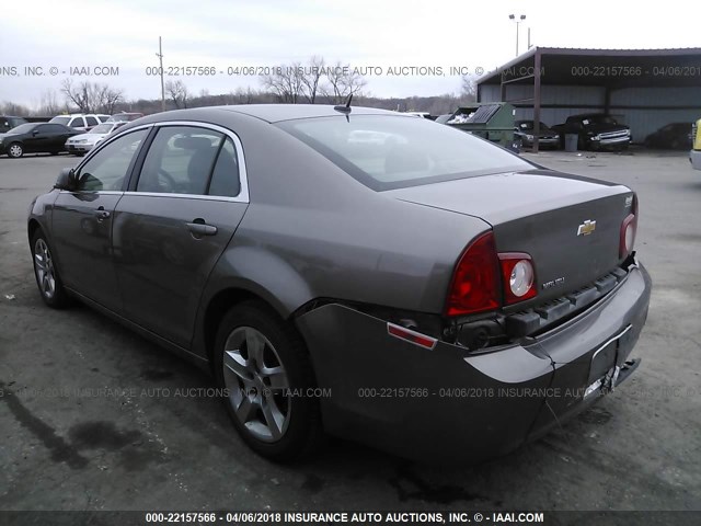 1G1ZB5EB9AF299567 - 2010 CHEVROLET MALIBU LS 棕色 照片 3