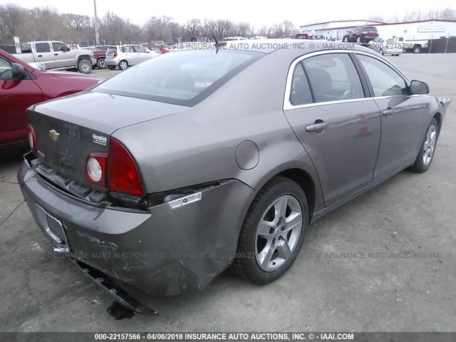 1G1ZB5EB9AF299567 - 2010 CHEVROLET MALIBU LS 棕色 照片 4