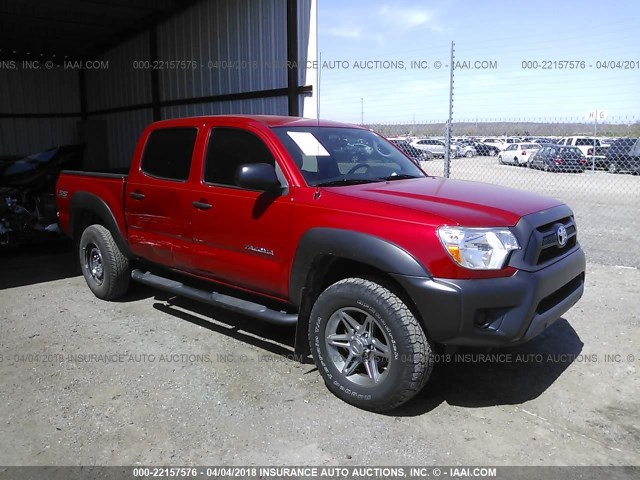 5TFJX4GN3DX017560 - 2013 TOYOTA TACOMA DOUBLE CAB წითელი ფოტო 1