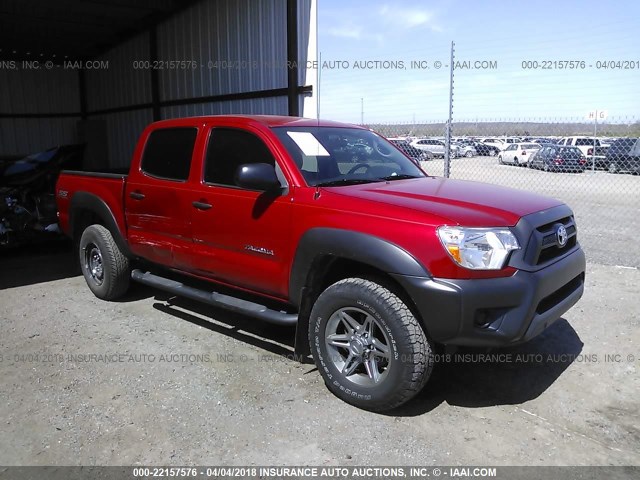 5TFJX4GN3DX017560 - 2013 TOYOTA TACOMA DOUBLE CAB RED photo 1