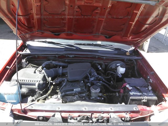 5TFJX4GN3DX017560 - 2013 TOYOTA TACOMA DOUBLE CAB წითელი ფოტო 10