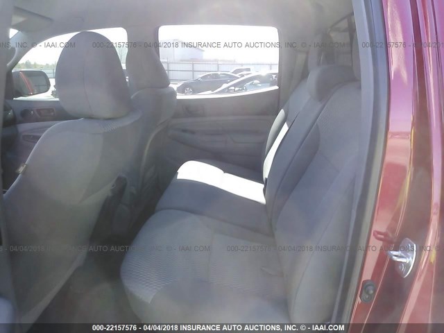 5TFJX4GN3DX017560 - 2013 TOYOTA TACOMA DOUBLE CAB RED photo 8