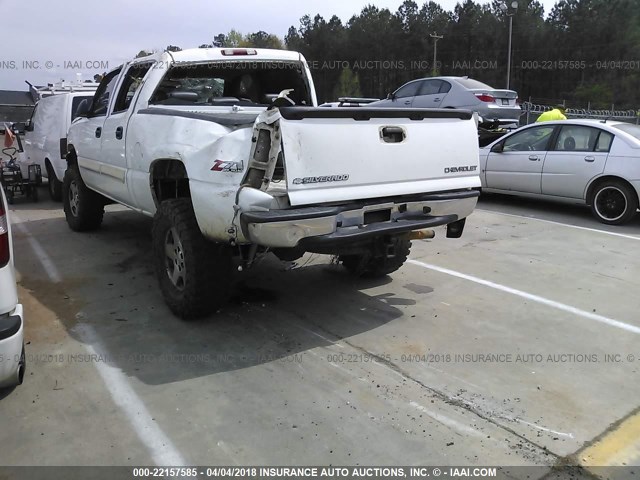 2GCEK13T551155182 - 2005 CHEVROLET SILVERADO K1500 WHITE photo 3