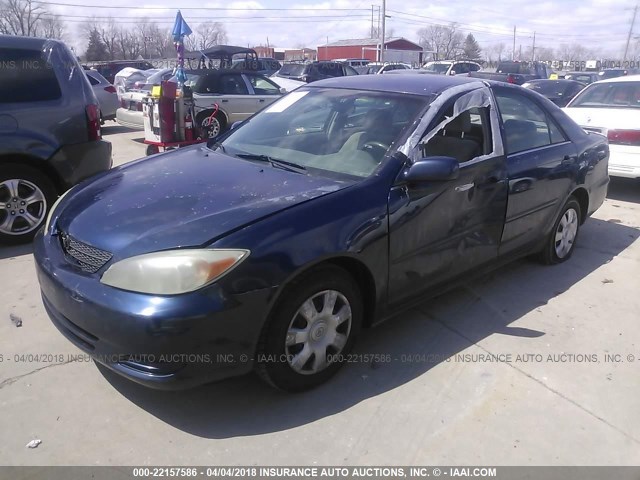 4T1BE32K32U537625 - 2002 TOYOTA CAMRY LE/XLE/SE 蓝色 照片 2