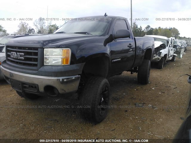 1GTEK14C67Z570441 - 2007 GMC NEW SIERRA K1500 BLACK photo 2