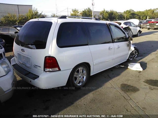 2FMDA58257BA19519 - 2007 FORD FREESTAR LIMITED WHITE photo 4