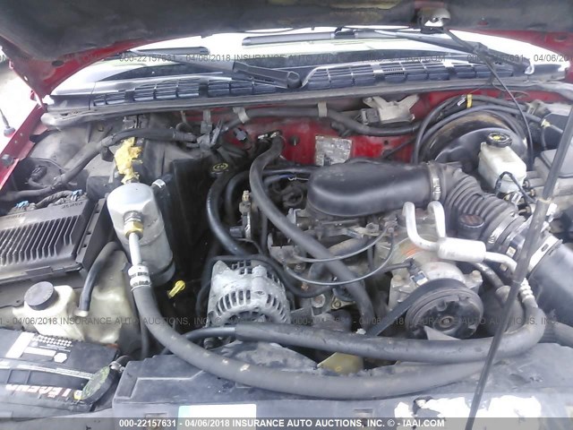 1GKDT13W1WK500605 - 1998 GMC JIMMY RED photo 10