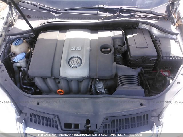 3VWEF71K77M065977 - 2007 VOLKSWAGEN JETTA WOLFSBURG 银色 照片 10