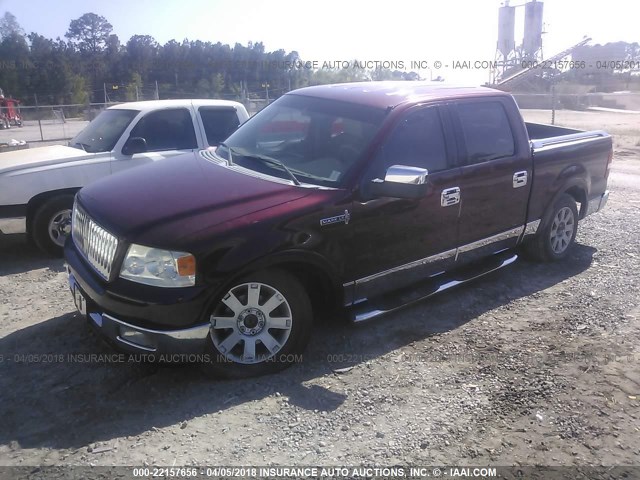 5LTPW16536FJ09660 - 2006 LINCOLN MARK LT MAROON photo 2