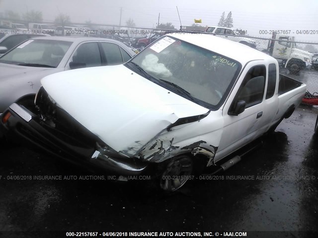 4TASN92N6XZ416157 - 1999 TOYOTA TACOMA XTRACAB PRERUNNER თეთრი ფოტო 2