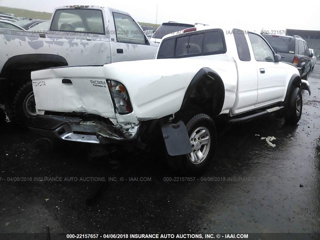 4TASN92N6XZ416157 - 1999 TOYOTA TACOMA XTRACAB PRERUNNER თეთრი ფოტო 4