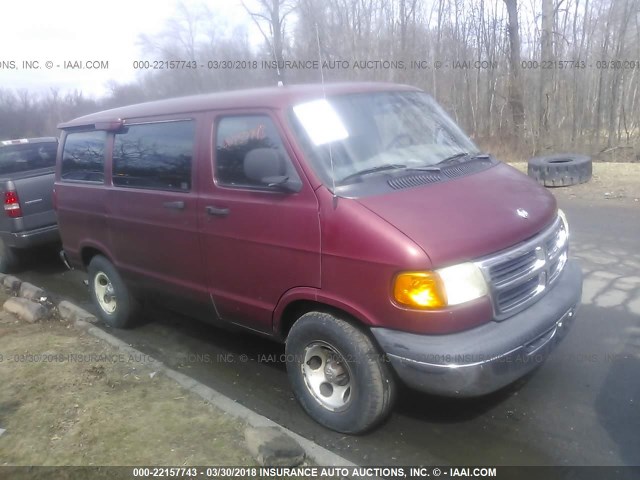 2B4HB15Y6WK157232 - 1998 DODGE RAM WAGON B1500 RED photo 1