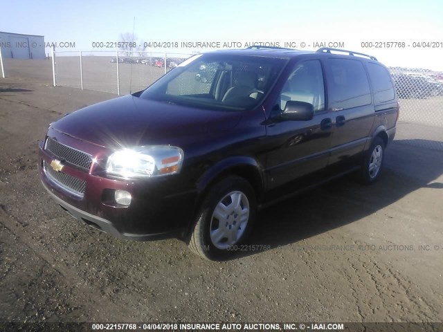 1GNDV23L26D194818 - 2006 CHEVROLET UPLANDER LS MAROON photo 2