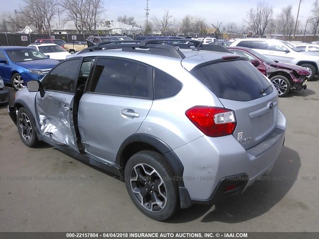 JF2GPACC4DH878979 - 2013 SUBARU XV CROSSTREK 2.0 PREMIUM SILVER photo 3