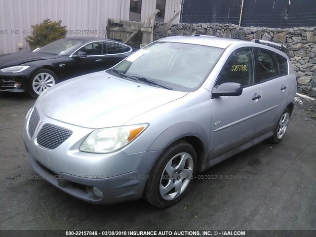 5Y2SL65896Z441289 - 2006 PONTIAC VIBE SILVER photo 2