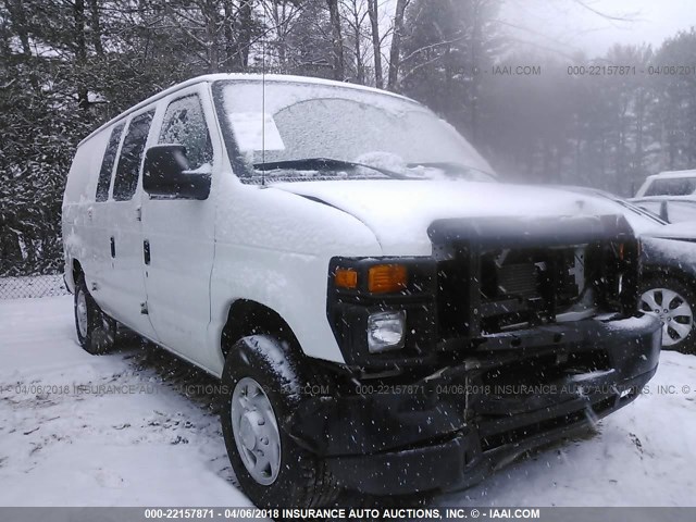 1FTNE2EW4DDB13996 - 2013 FORD ECONOLINE E250 VAN WHITE photo 1